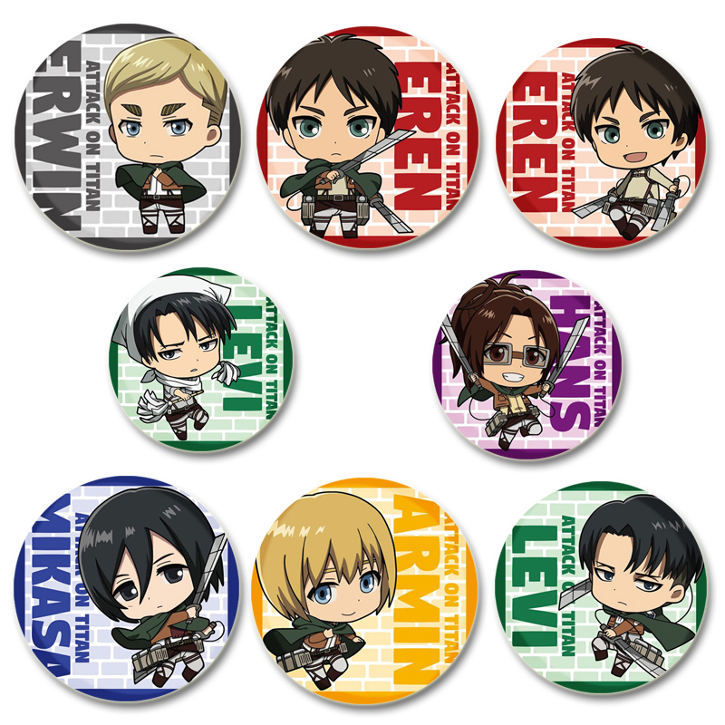 Levi Jewelry & Watches Inc - Attack on Titan Badge Handmade Cartoon