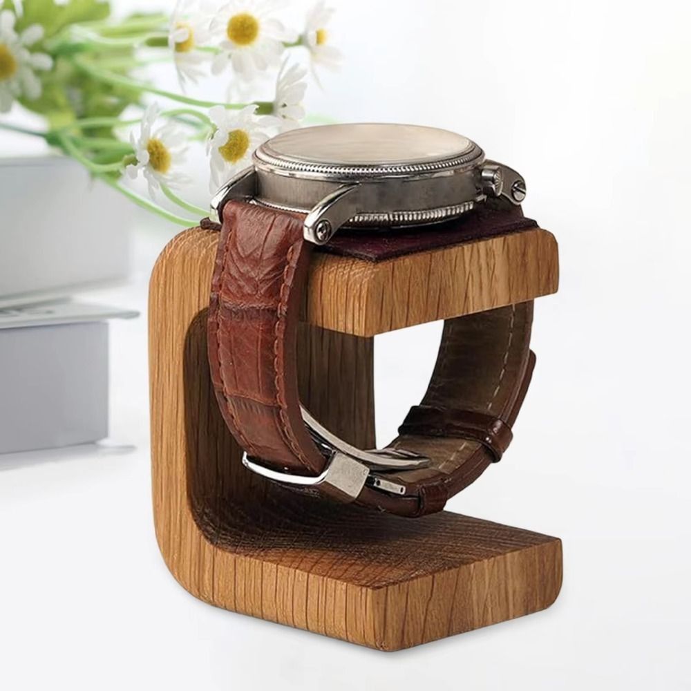 Watches Jewelry Holder - Wooden Watch Display Stand Table Top