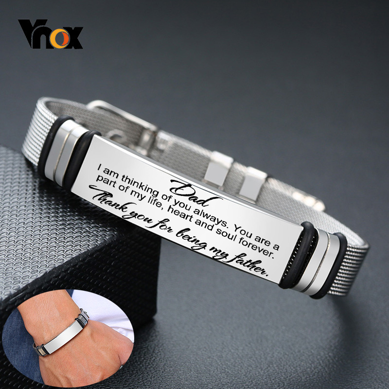 Jewelry Watches Men - Vnox Mens Stainless Steel Custom Engrave