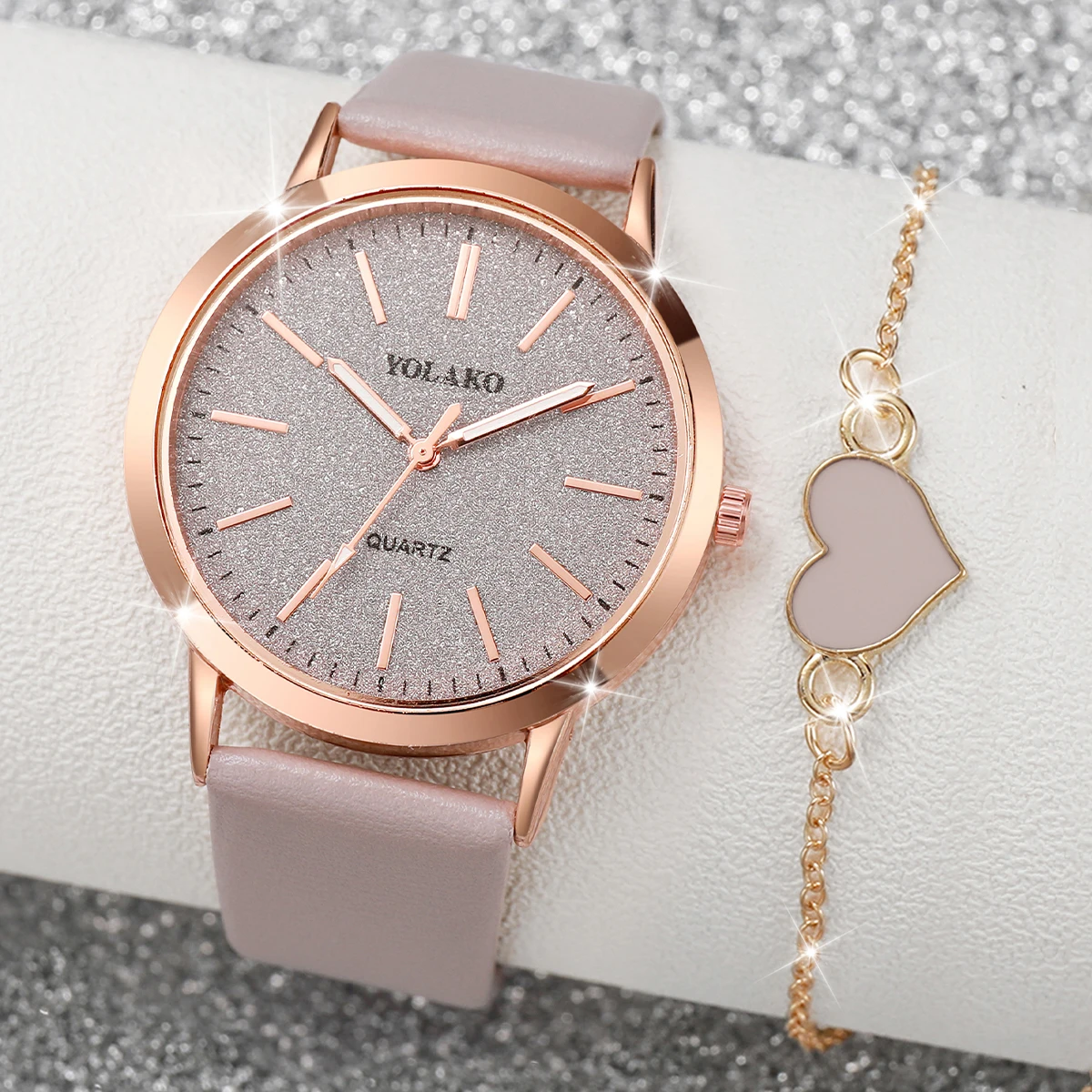 Jewelry Watches Women - 2PCS/Set Fashion Women Watches Casual Leather