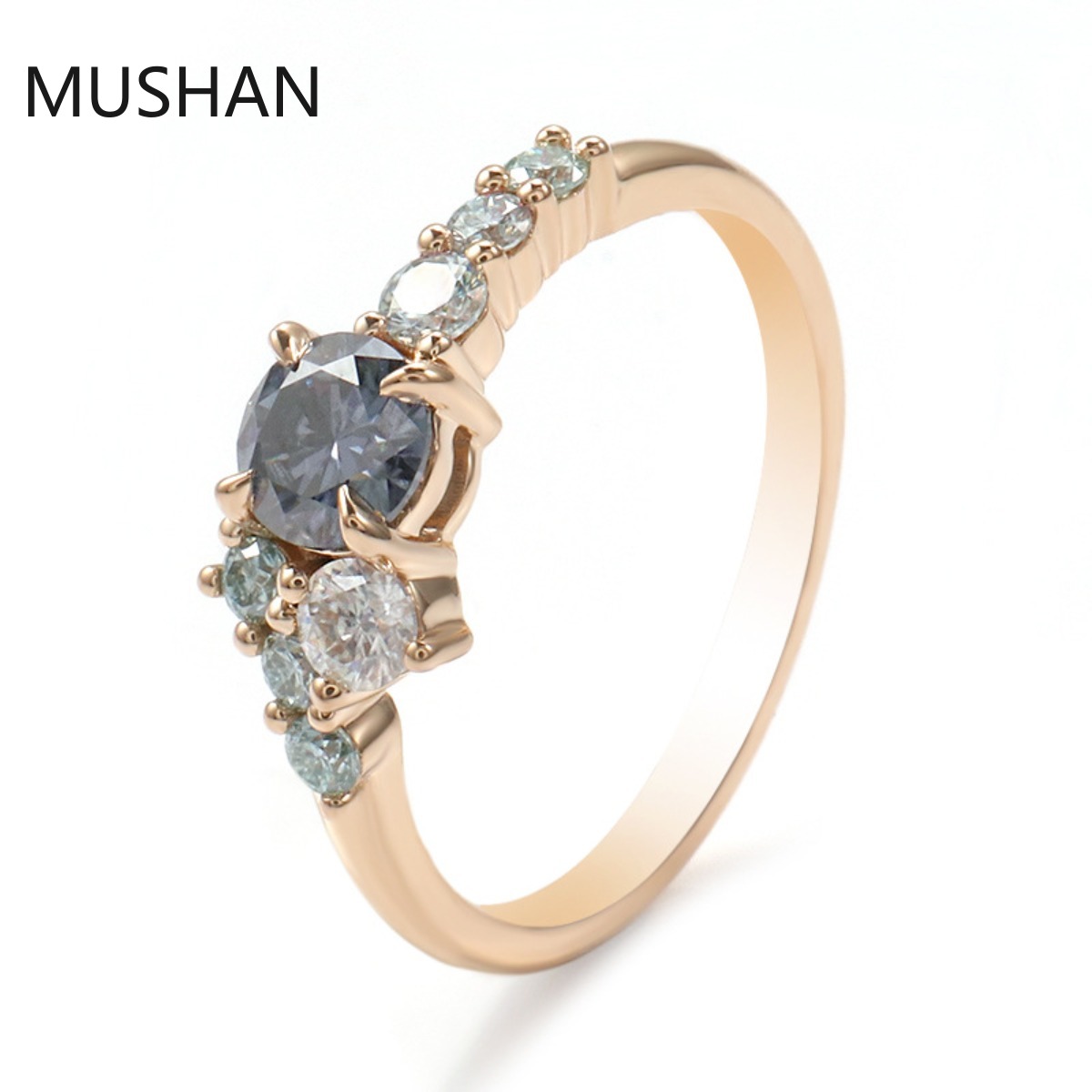 Moissanite Ring - MUSHAN Luxury Custom 14K 18K Gold