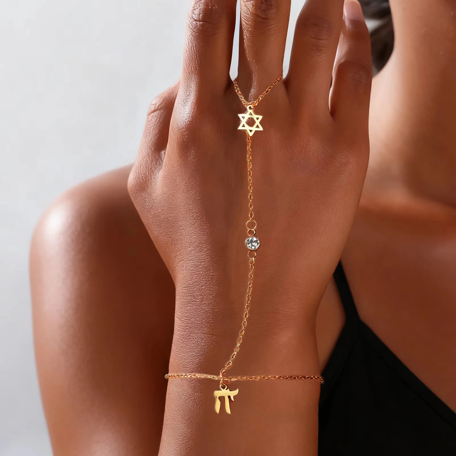 The Jewelry & Watches - Jewish Star of David Hebrew Letter