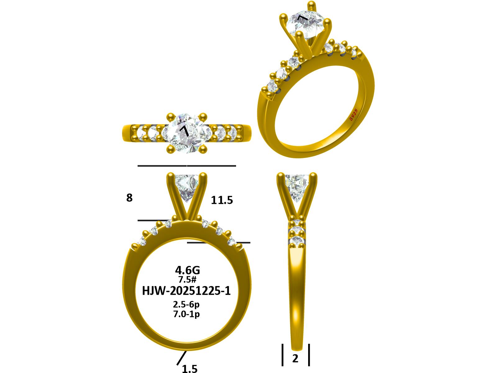 Moissanite Ring - Smyoue Customized products Customized products Customized