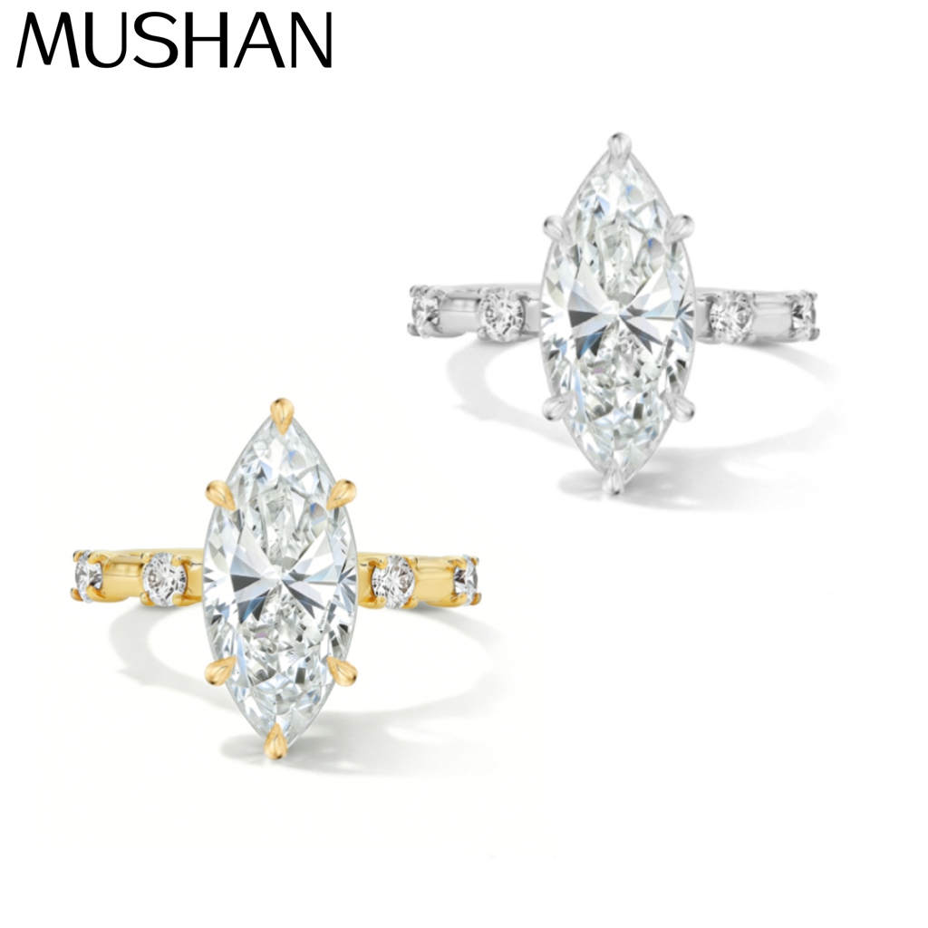 Moissanite Ring - MUSHAN Custom Jewelry 925 Sterling Silver