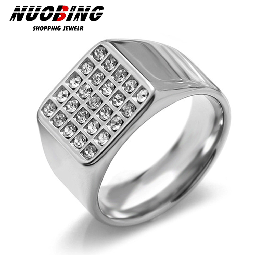 Moissanite Ring - 14mm Delicate Shiny Cubic Zirconia Signet