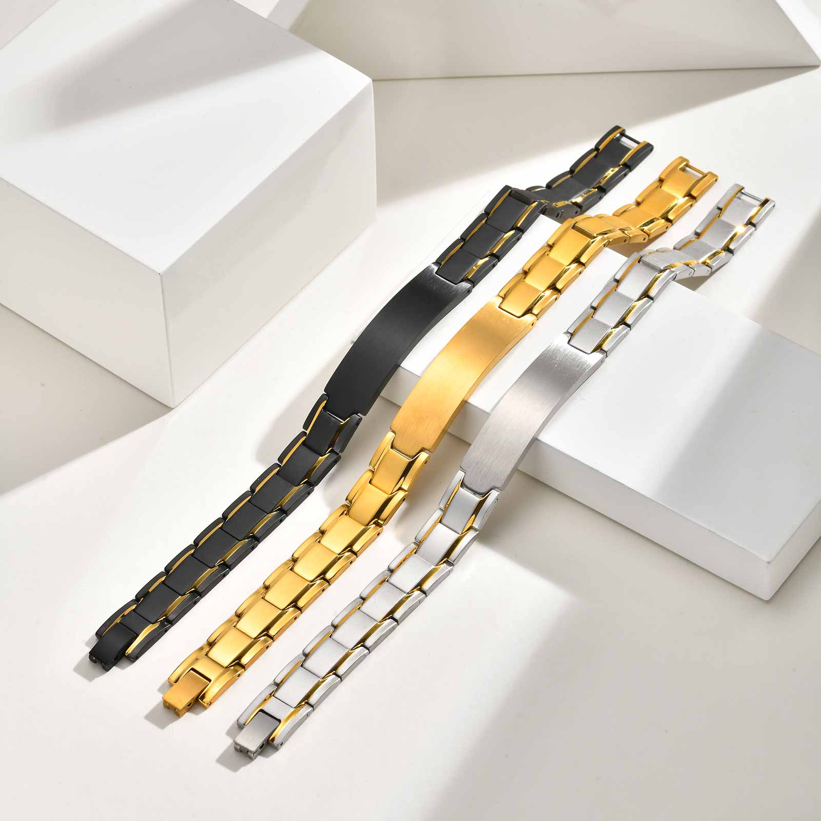 Custom Name Text Engraved Brac - огляд і ціна Jewelry Watches Men