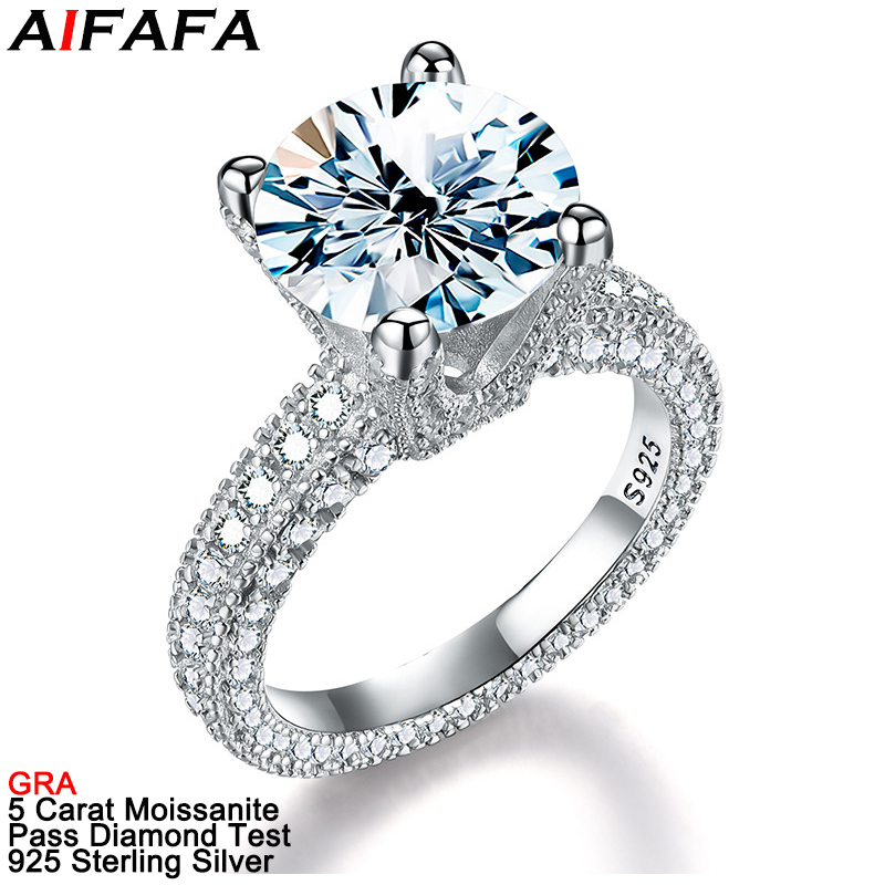 5 Carat Real Moissanite Diamon - огляд і ціна Moissanite Ring