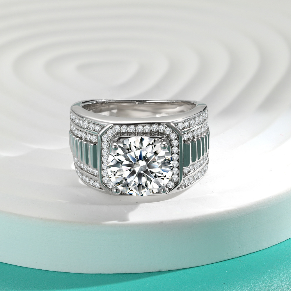1 2 5 Carat D Color Moissanite - огляд і ціна Moissanite Ring