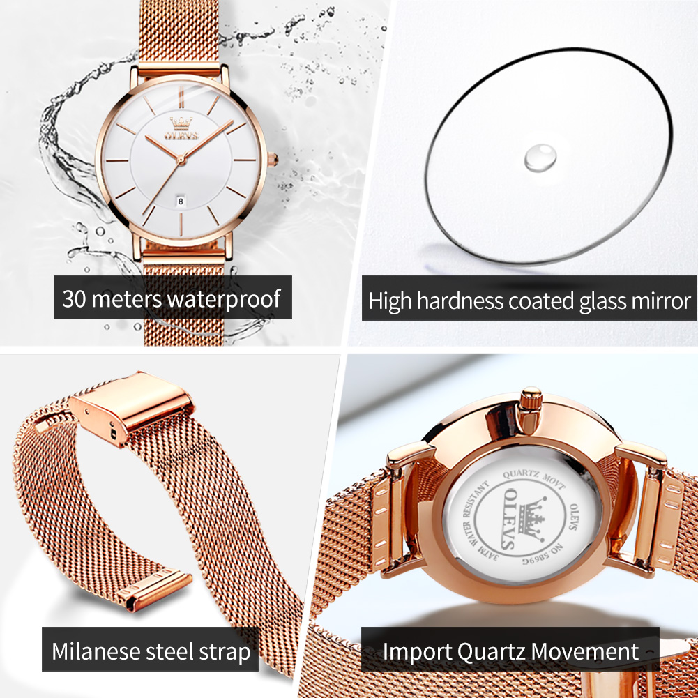 OLEVS Woman Watch 5869 Elegant - огляд і ціна Jewelry Watches Women