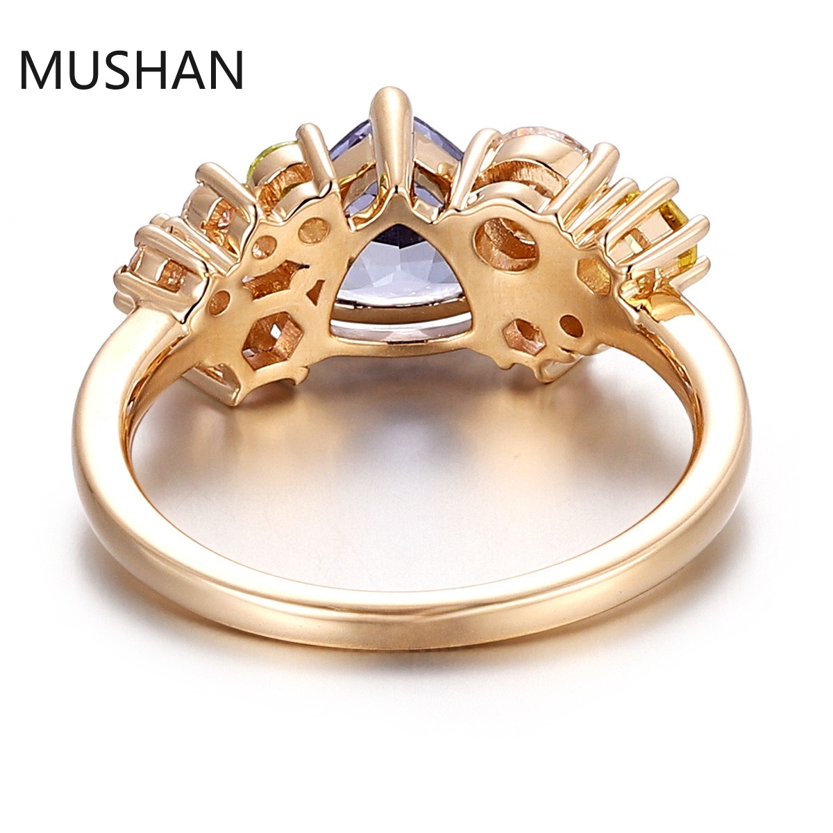 MUSHAN Luxury Custom 14K 18K G - огляд і ціна Moissanite Ring