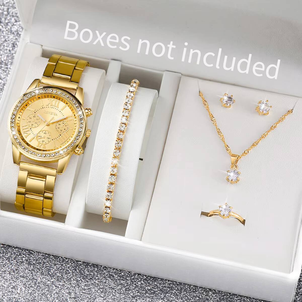 6PCS/Set Fashion Rhinestone Wo - огляд і ціна Jewelry Watches Women