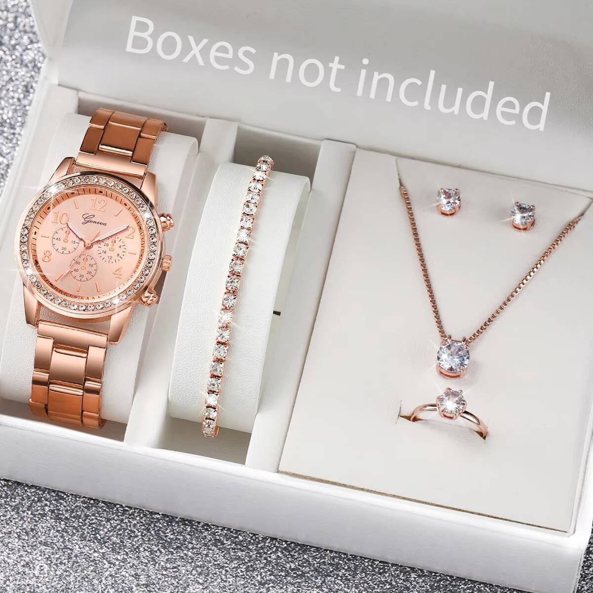6PCS/Set Fashion Rhinestone Wo - огляд і ціна Jewelry Watches Women