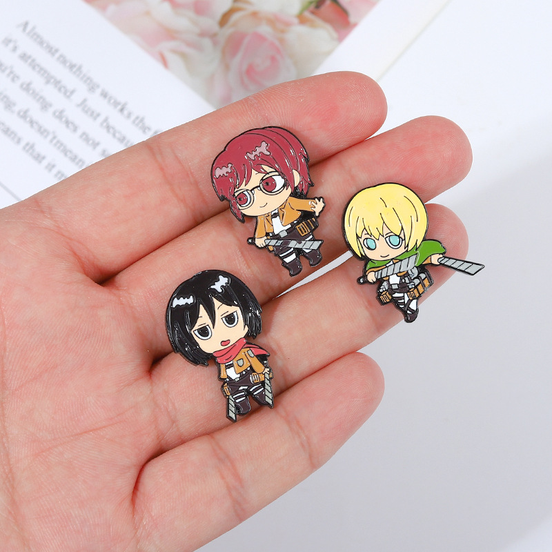 Eren Chibi Enamel Pins Custom  - огляд і ціна Levi Jewelry & Watches Inc