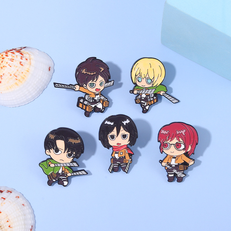 Eren Chibi Enamel Pins Custom  - огляд і ціна Levi Jewelry & Watches Inc