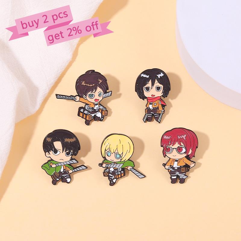 Attack on Titan Chibi Enamel P - огляд і ціна Levi Jewelry & Watches Inc