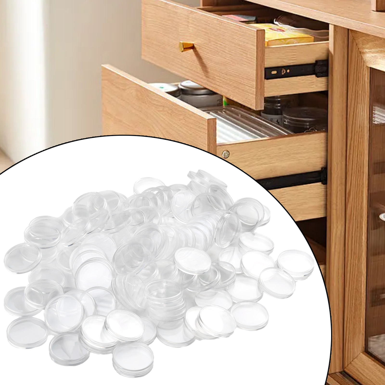 100Pcs Transparent Plastic Rou - огляд і ціна Collectors Coins Jewelry & Watches Of Smithtown Reviews