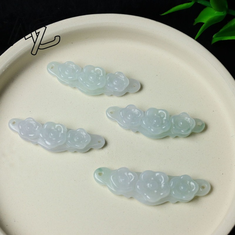 1pc Natural Jadeite Emerald Fl - огляд і ціна The Jewelry & Watches