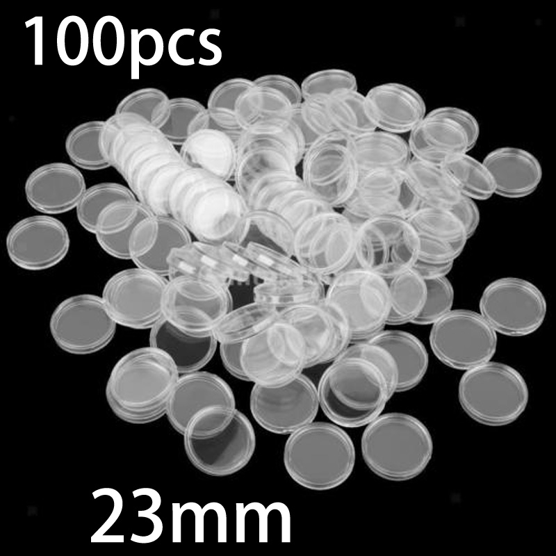 100 Pieces 23mm Clear Round Pl - огляд і ціна Collectors Coins Jewelry & Watches Of Smithtown Reviews