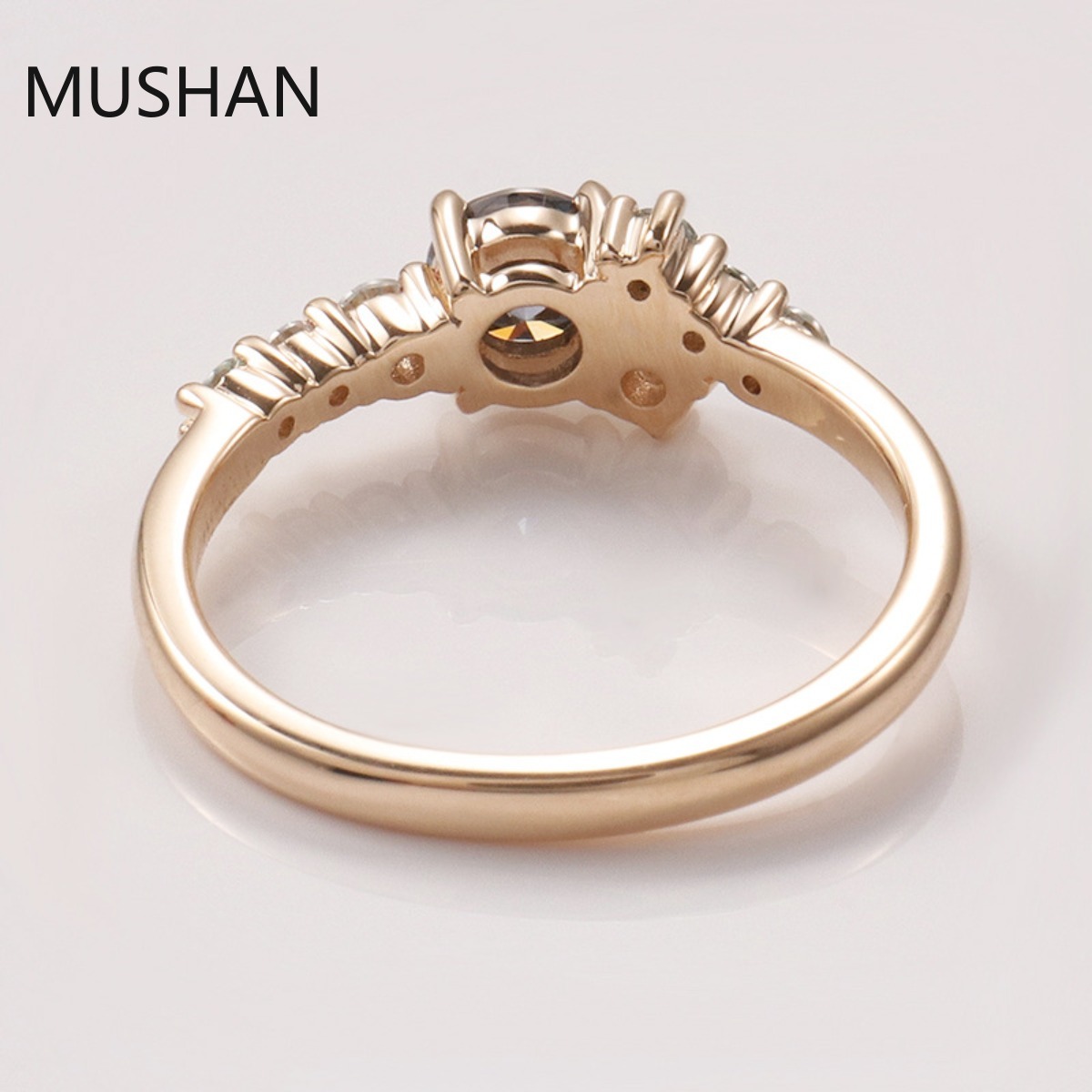 MUSHAN Luxury Custom 14K 18K G - огляд і ціна Moissanite Ring