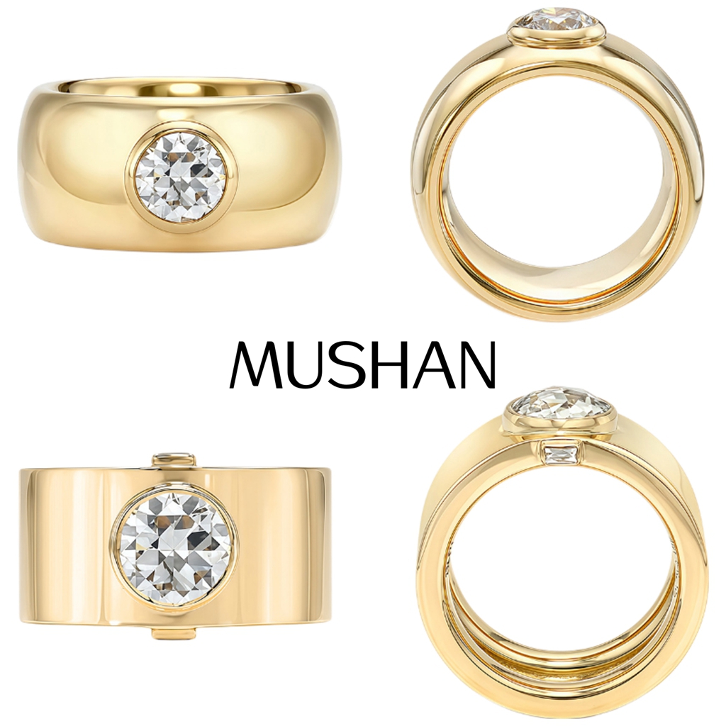 MUSHAN Custom Jewelry 925 Ster - огляд і ціна Moissanite Ring