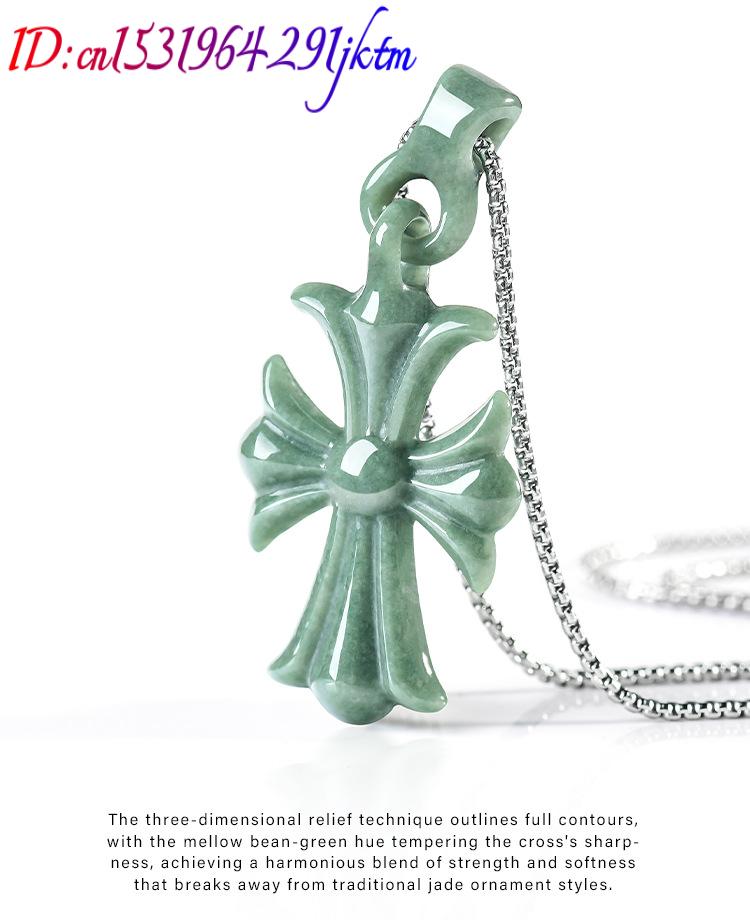 Natural Burmese Jadeite Cross  - огляд і ціна The Jewelry & Watches