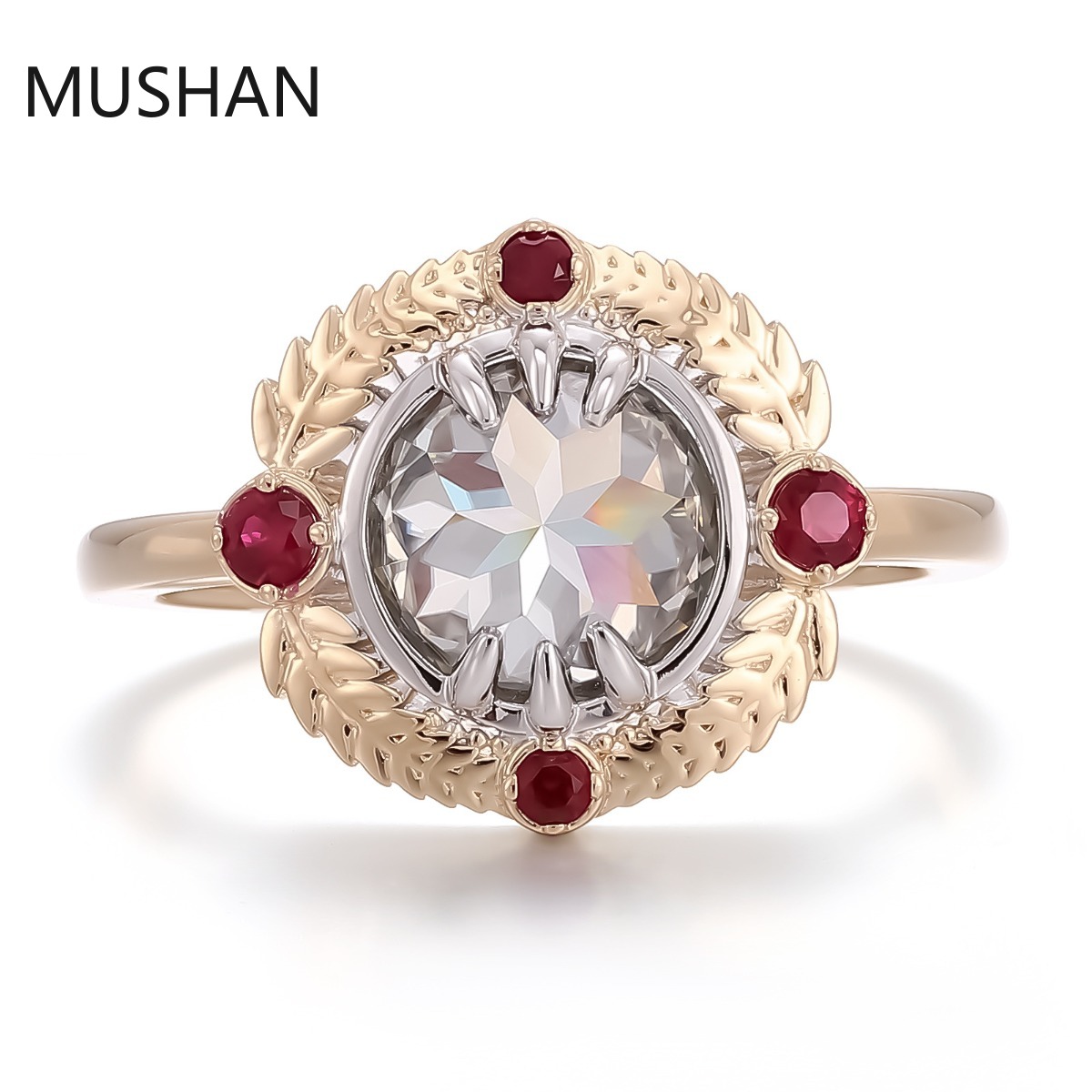 MUSHAN Luxury Custom 14K 18K G - огляд і ціна Moissanite Ring
