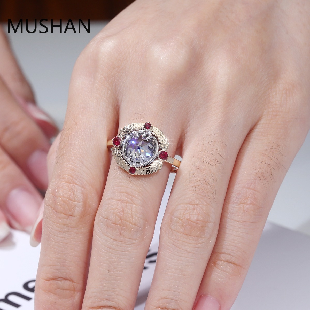 MUSHAN Luxury Custom 14K 18K G - огляд і ціна Moissanite Ring