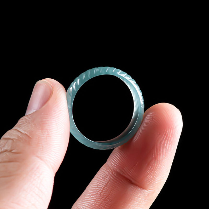 Blue Real Burmese Jadeite Ring - огляд і ціна The Jewelry & Watches