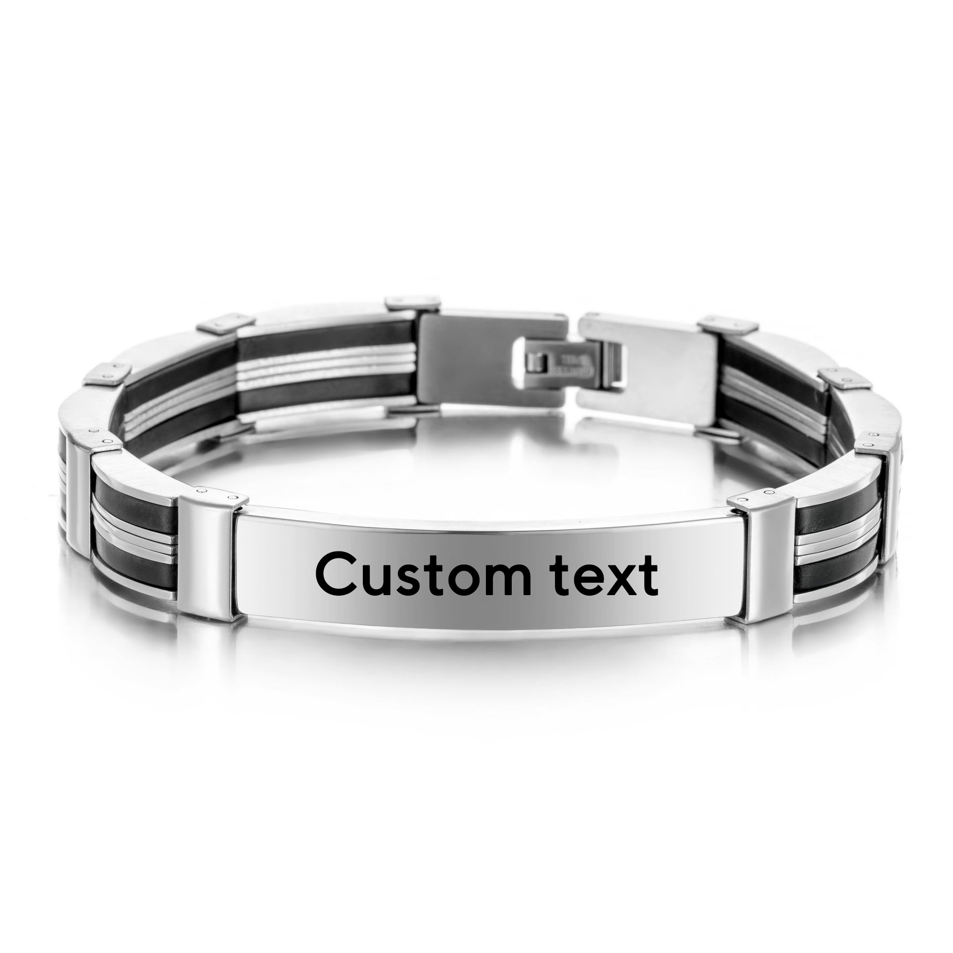 Punk Custom TEXT Name Men Stai - огляд і ціна Jewelry Watches Men
