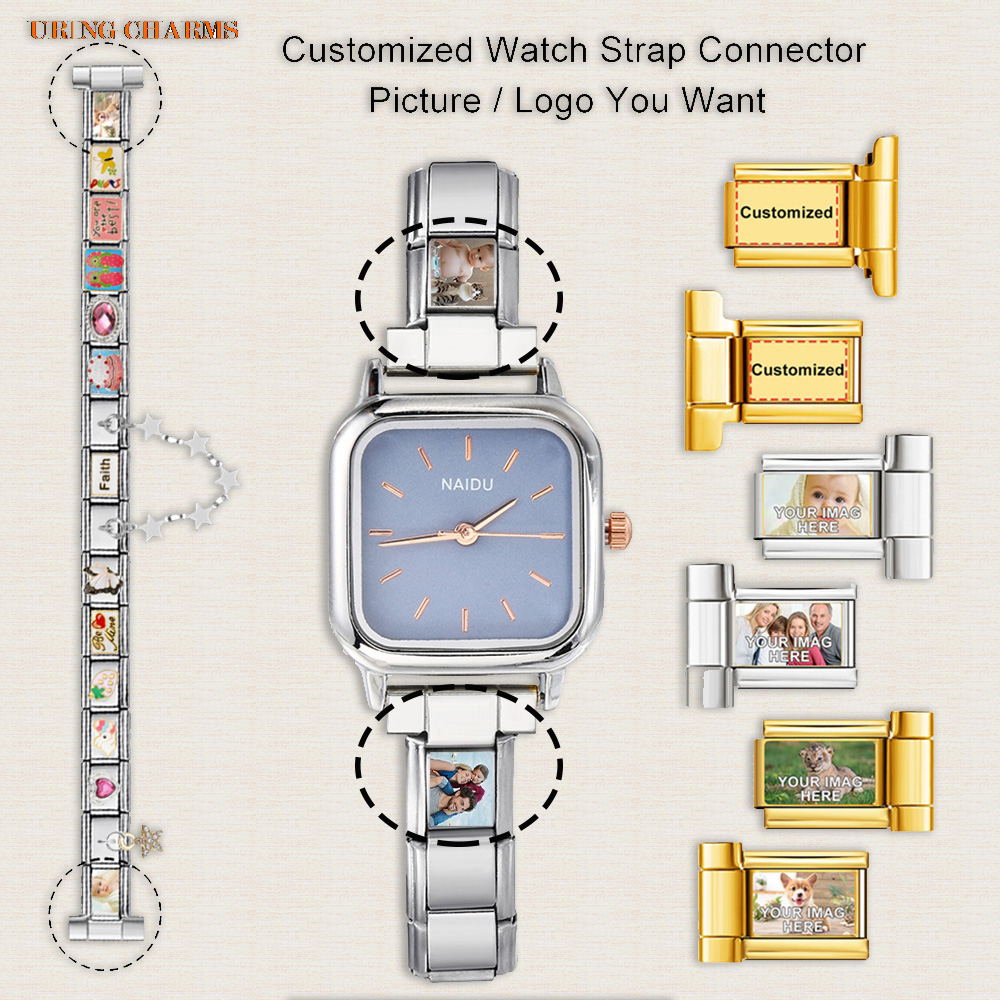 1 pair Picture Logo Customized - огляд і ціна Jewelry Watches Men