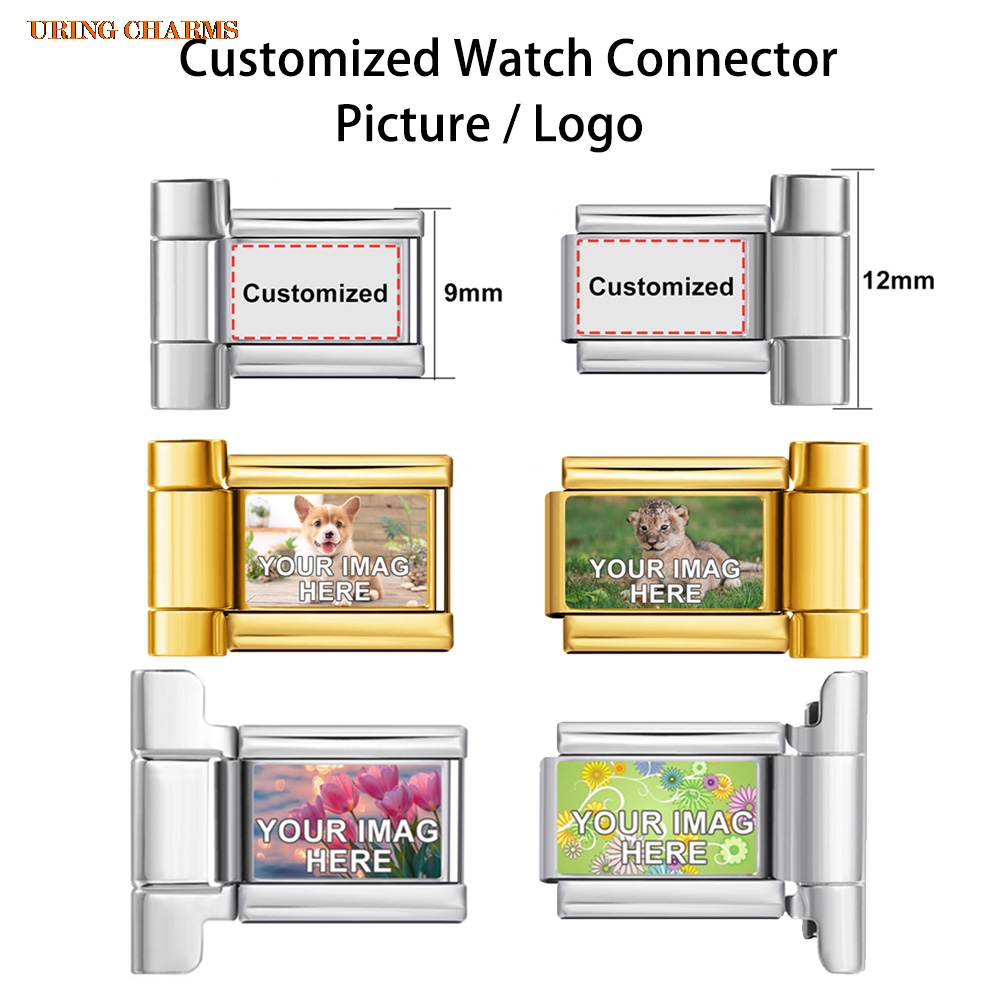 1 pair Picture Logo Customized - огляд і ціна Jewelry Watches Men