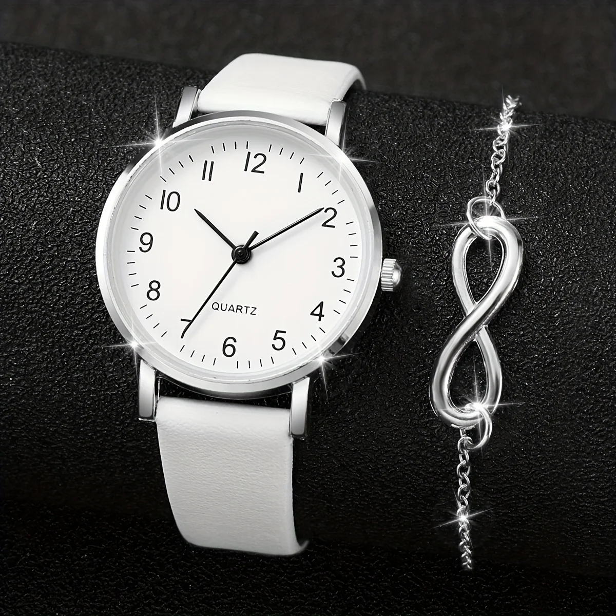 2pcs/set Casual Fashion Quartz - огляд і ціна Jewelry Watches Women