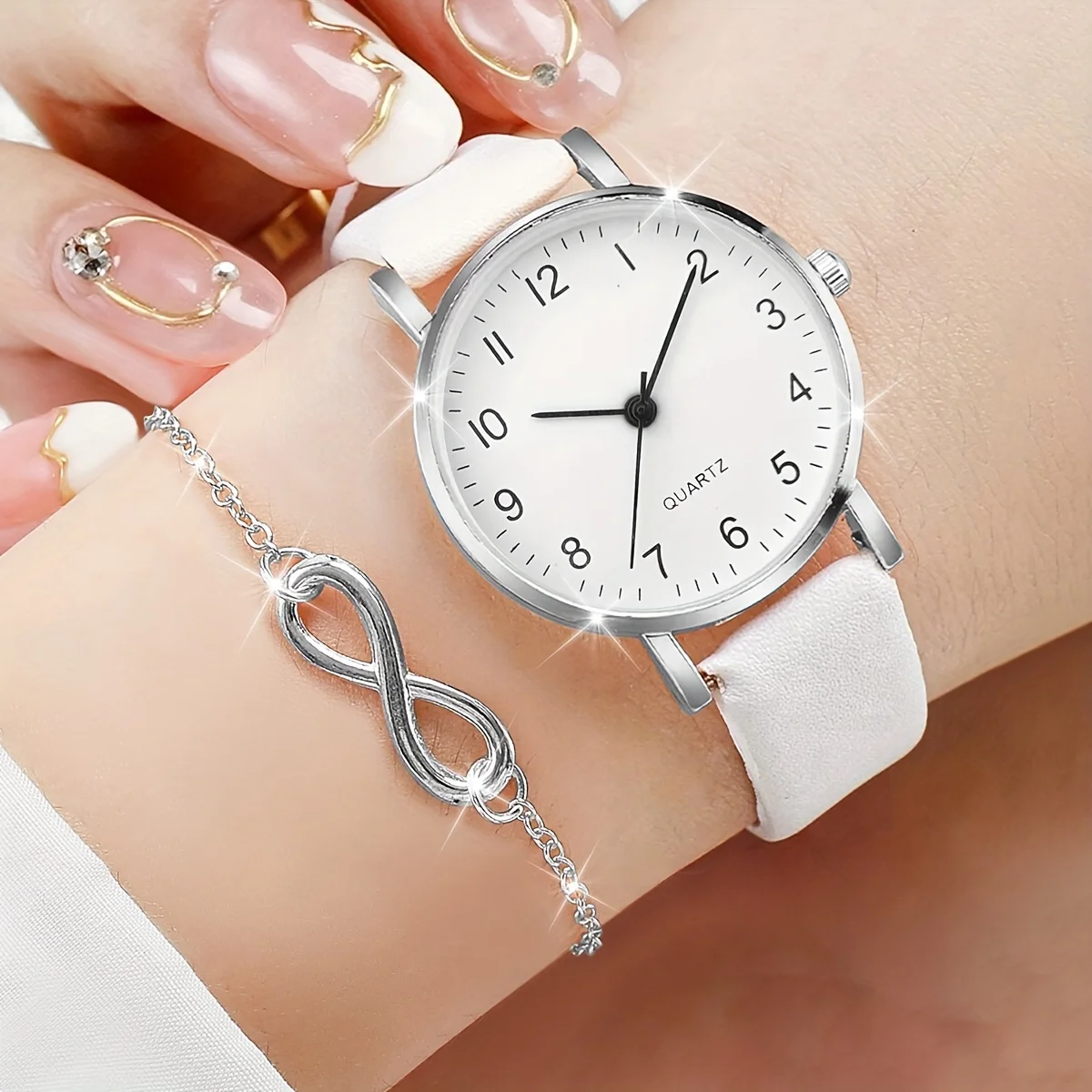2pcs/set Casual Fashion Quartz - огляд і ціна Jewelry Watches Women