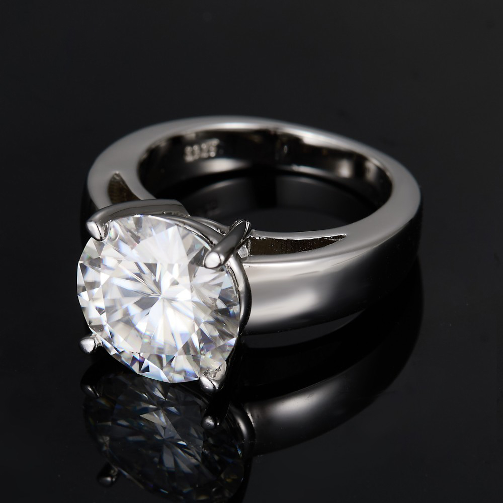 2 Carat D Color Moissanite Dia - огляд і ціна Moissanite Ring